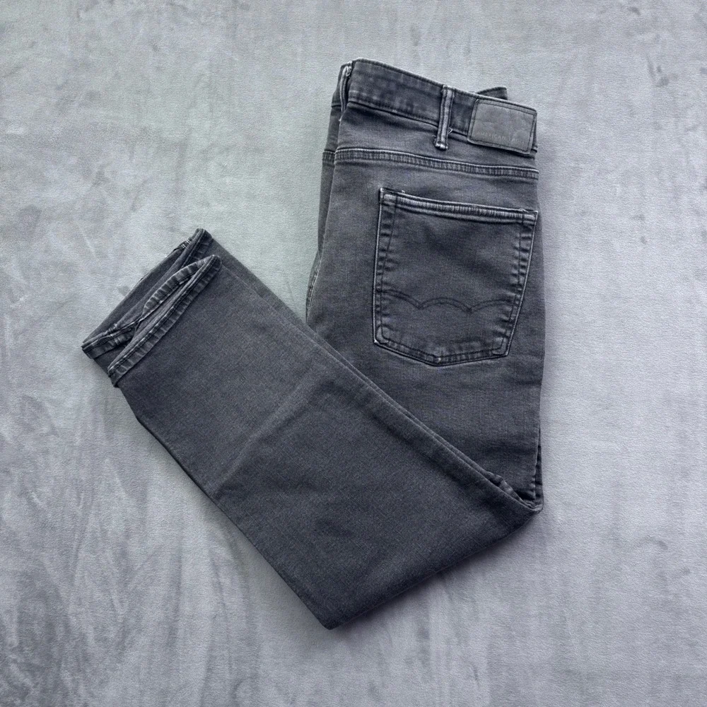 American Eagle Mens Original Straight AirFlex+ Jeans Gray 38x30